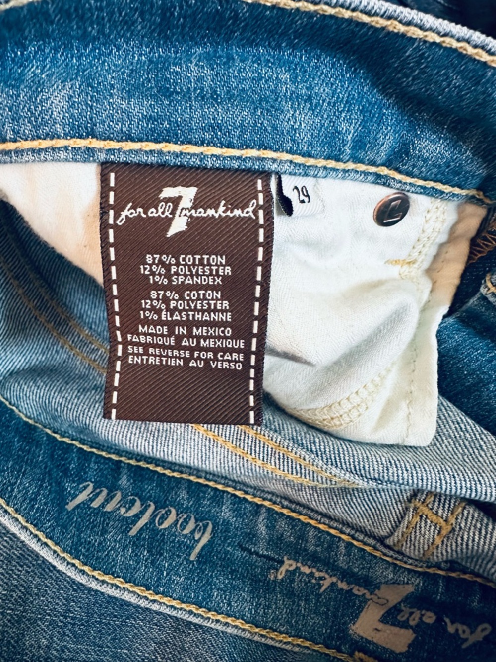 3 - Women’s Jeans Trio Light Blue/Dark Blue/Black by SEVEN, PAIGE & 1822 SZ 29 - Picture 2 of 4